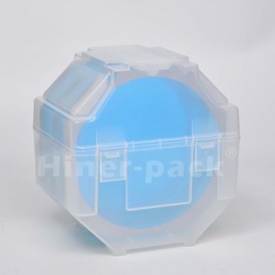 Scatola di stoccaggio di wafer semitransparente nera 25 slot per la manipolazione di wafer semiconduttori