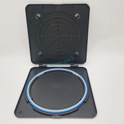 comprare 8 pollici nero Wafer singolo orizzontale Shipper Match Hoop Anello per Wafer Si 1PCS online manufacture