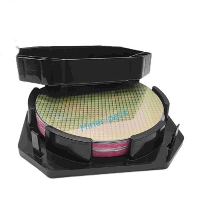 comprare Materiale PP conduttivo Black Wafer Shipper Horizontal Cassetta 300mm Wafer Carrier Box online manufacture