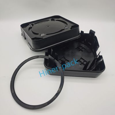 comprare Carrier di wafer di silicio a bassa emissione di gas 8 pollici Black Wafer Frame Orizzontale Cassetta Speditore online manufacture