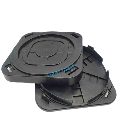comprare Cassetta a semiconduttore a wafer standard 12 pollici scatola di archiviazione a wafer ESD nera online manufacture