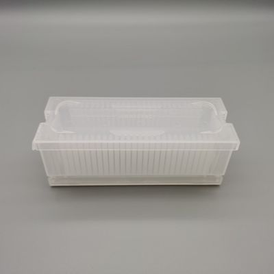 comprare Scatola di wafer di silicio rettangolare 25PCS tipo stampa utilizzo riciclabile con fondo e coperchio online manufacture