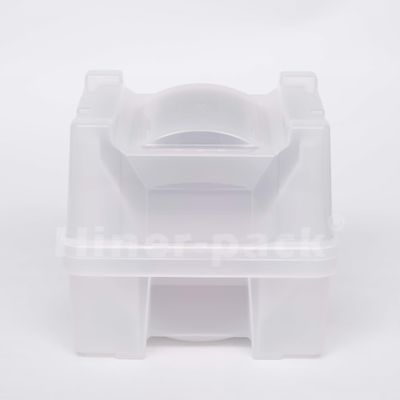 Materiale trasparente in PP tenitore di wafer in stile verticale 8'' Wafer Box di spedizione per wafer di silicio